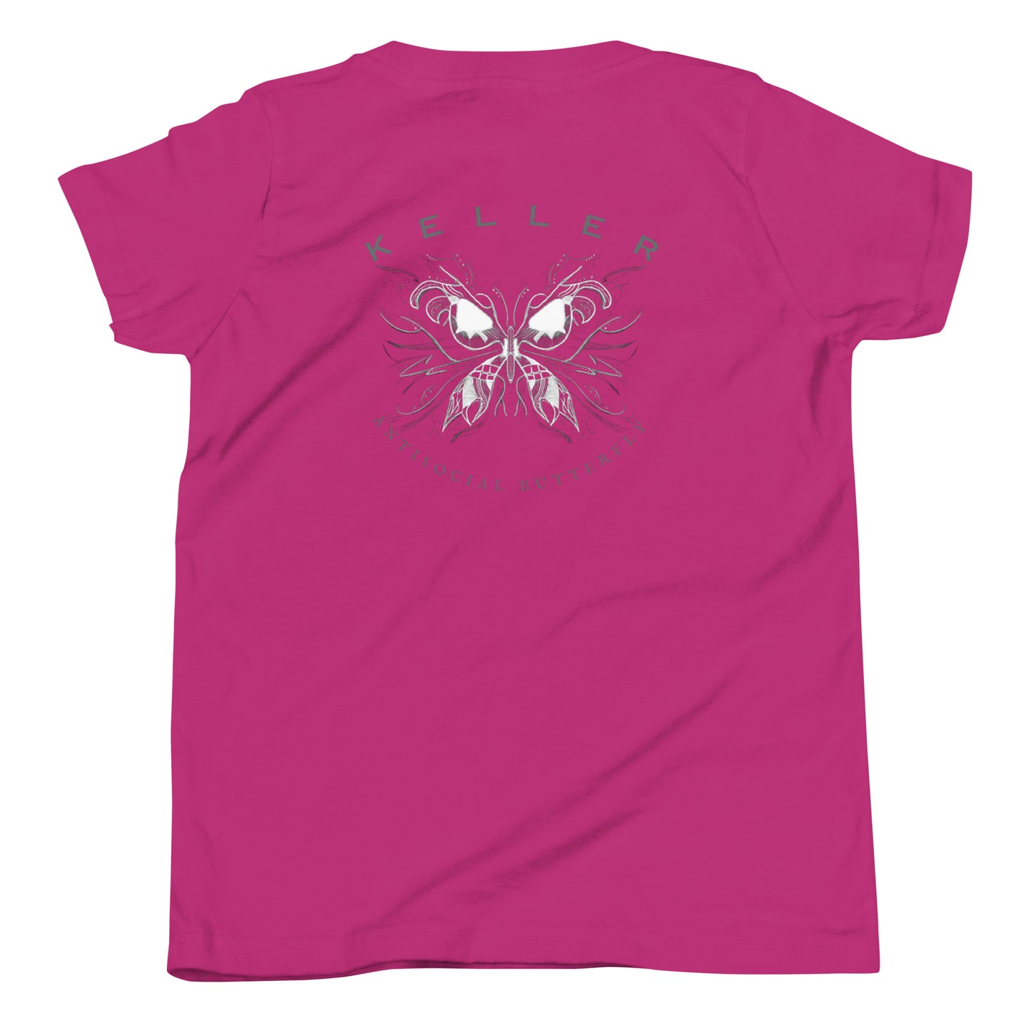 KellerIndieMusicAntisocialButterflyYouth Short Sleeve T-Shirt