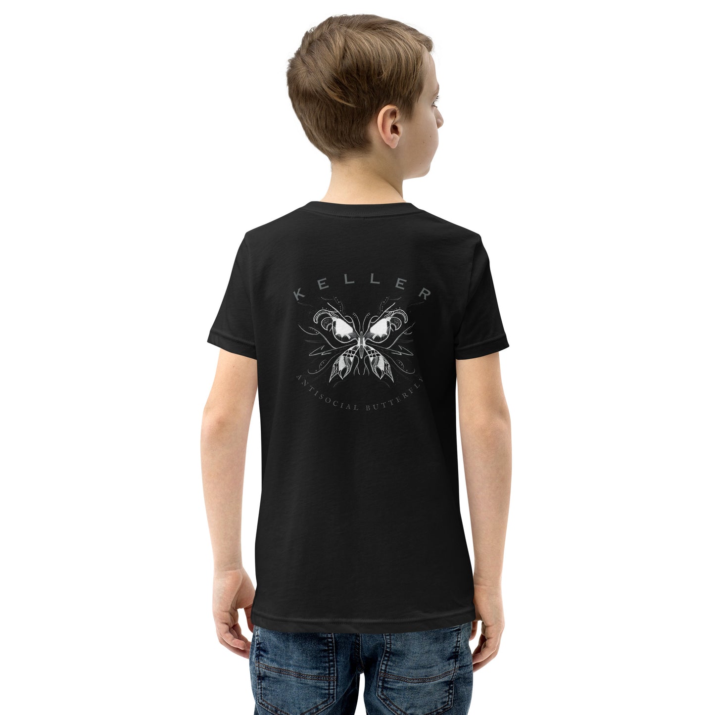 KellerIndieMusicAntisocialButterflyYouth Short Sleeve T-Shirt