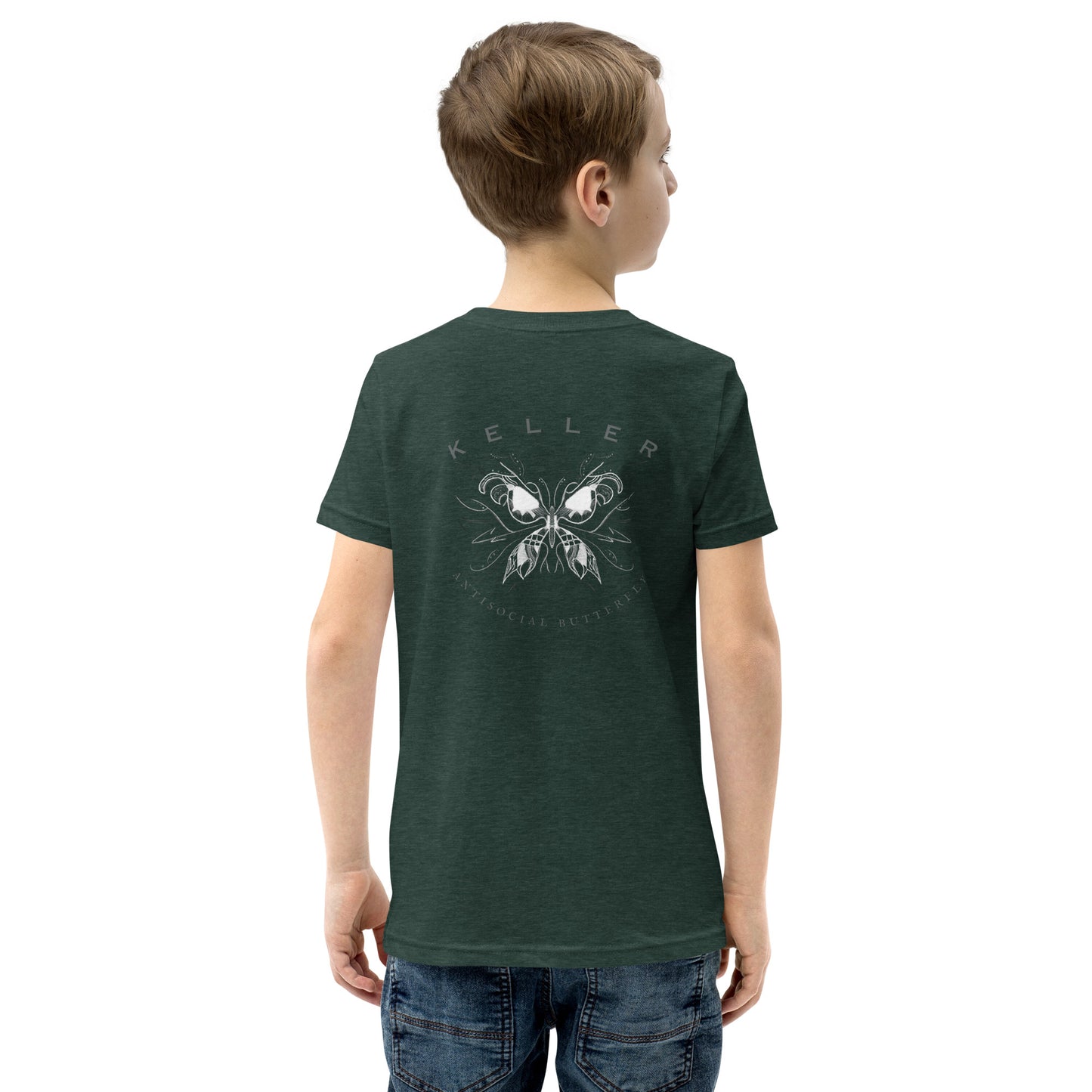 KellerIndieMusicAntisocialButterflyYouth Short Sleeve T-Shirt